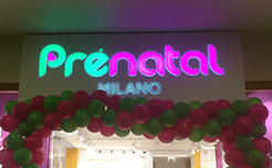Световой короб для магазина Prenatal.